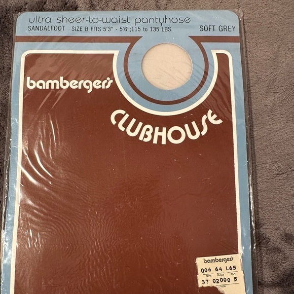 Bamberger’s‎ Clubhouse ultra sheer pantyhose size B1 115 to 135 pounds soft gray - Picture 2 of 2